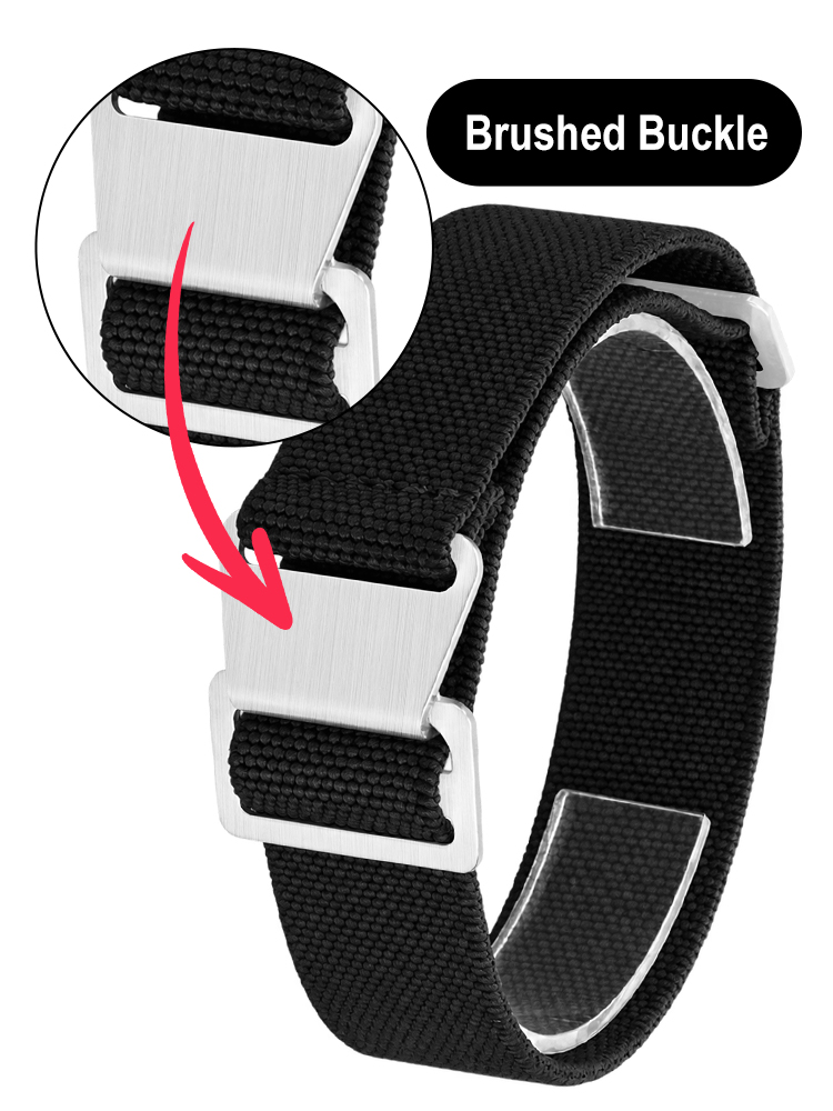 フランス軍用パラシュートバッグ風、伸縮性のある腕時計バンド。 - Parachute Strap Elastic のレビューと価格