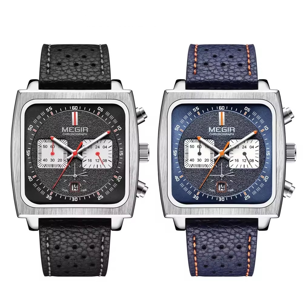MEGIR 2182 高級ファッションスポーツクロノグラフ多 - Omega Watch Constellation のレビューと価格