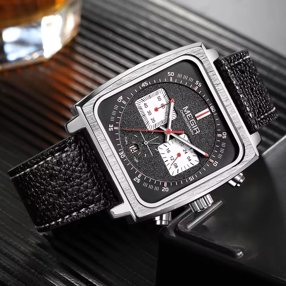 MEGIR 2182 高級ファッションスポーツクロノグラフ多 - Omega Watch Constellation のレビューと価格
