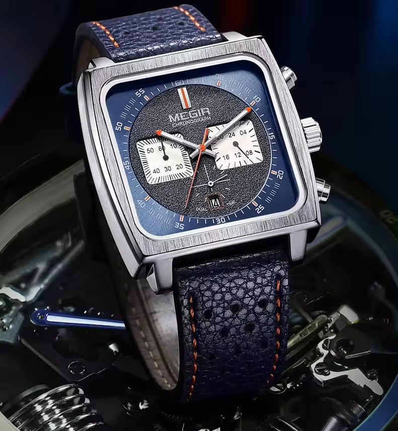 MEGIR 2182 高級ファッションスポーツクロノグラフ多 - Omega Watch Constellation のレビューと価格