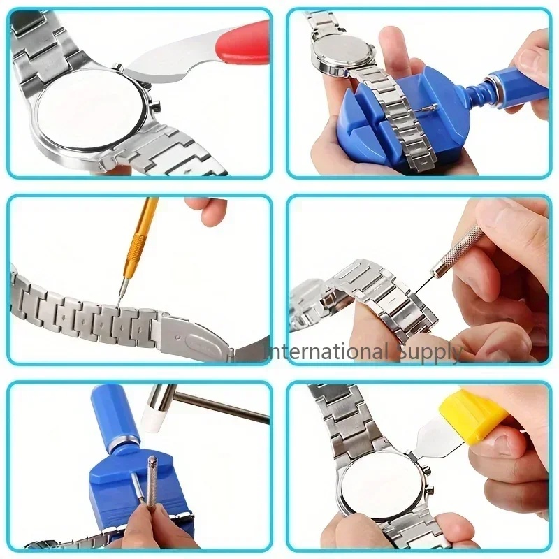 プロ仕様の147点セット時計修理キット。時計ケースオープナー - Spring Bar Tool Set のレビューと価格